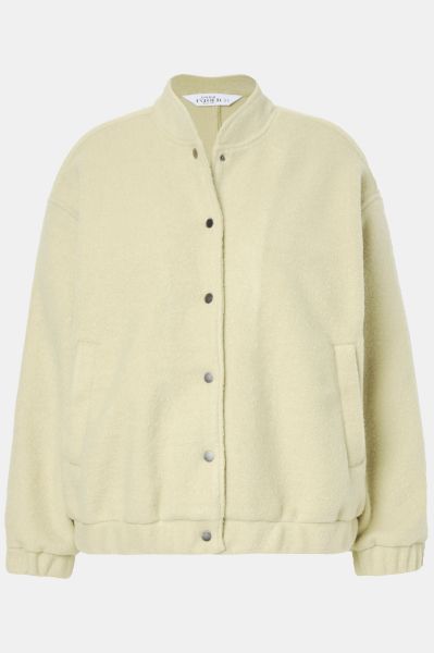 Wool Look College Collar Jacket