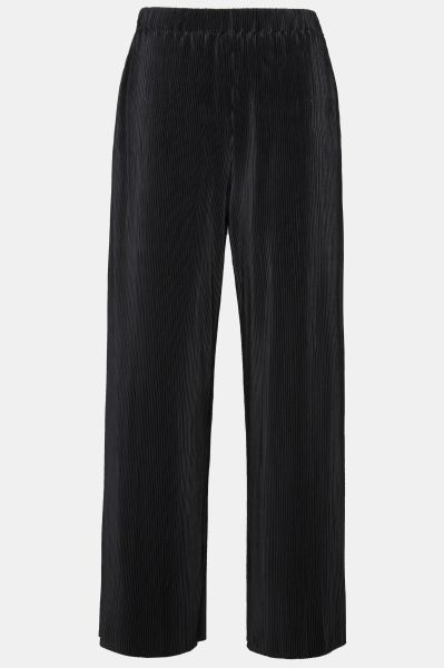 Pleated Pocket Wide Leg High Waist Pants