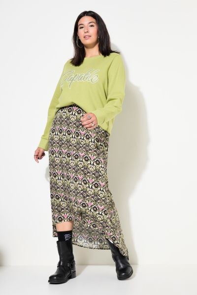 Ikat-Inspired Printed Skirt