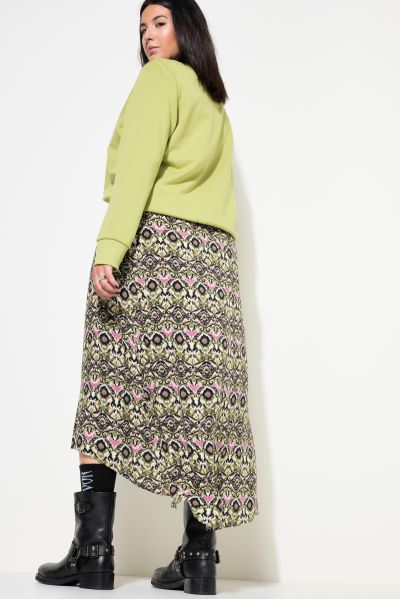 Ikat-Inspired Printed Skirt