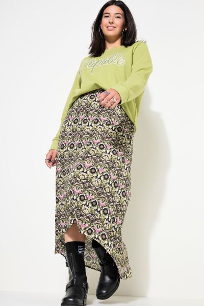 Ikat-Inspired Printed Skirt