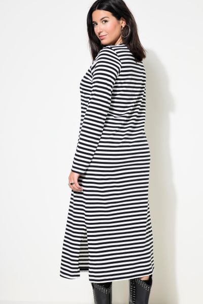 Striped Long Sleeve Jersey Dress