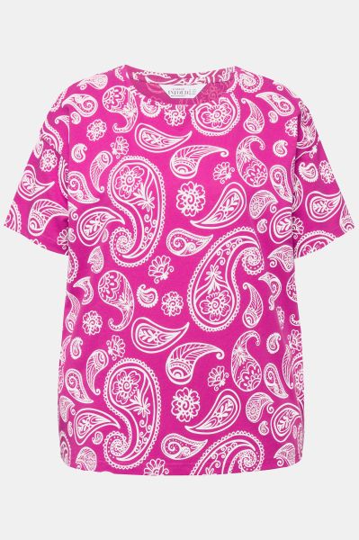 Paisley Print Short Sleeve Tee