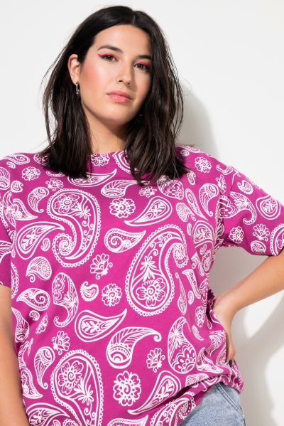 Paisley Print Short Sleeve Tee