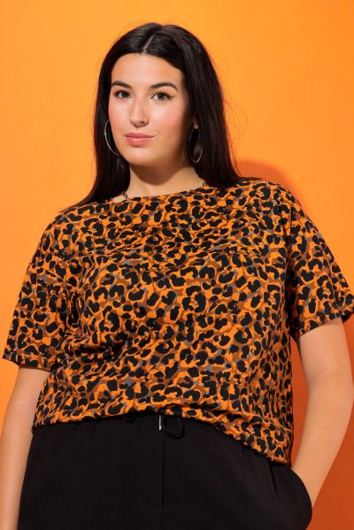 Leopard Print Short Sleeve Tee