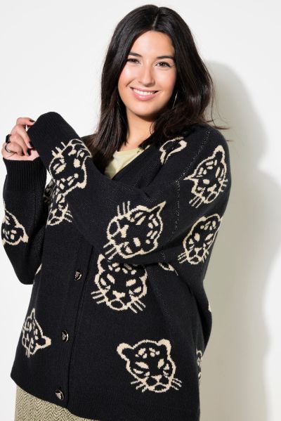 Leopard Head Cardigan