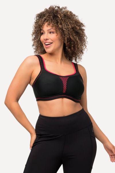 Supportive Wirefree Stretch Microfiber Sport Bra