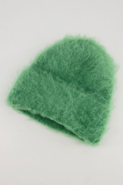 Fuzzy Knit Boucle Beanie