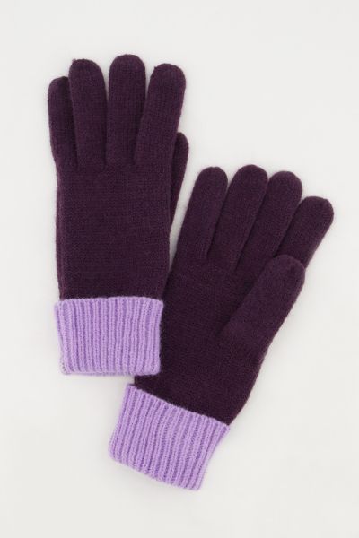 Knit Two-Tone Gloves