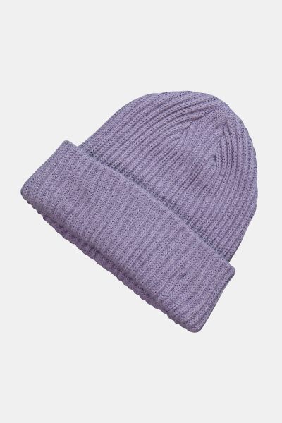 Ribbed Knit Beanie Hat