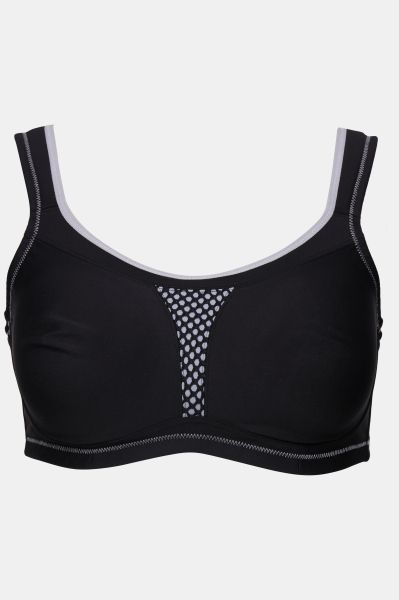 Supportive Wirefree Stretch Microfiber Sport Bra