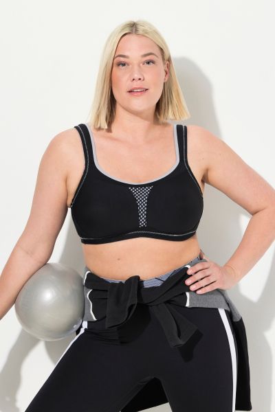 Supportive Wirefree Stretch Microfiber Sport Bra