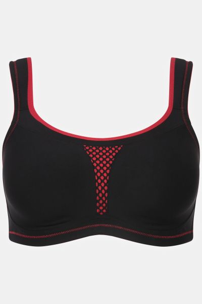 Supportive Wirefree Stretch Microfiber Sport Bra