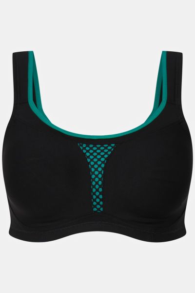 Supportive Wirefree Stretch Microfiber Sport Bra