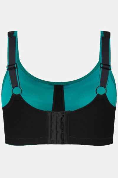 Supportive Wirefree Stretch Microfiber Sport Bra