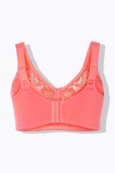 Lace Inset Wirefree Kelly Fit Support Bra