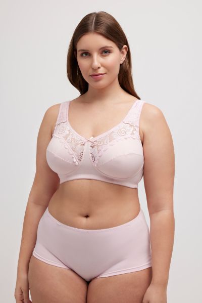 Lace Inset Wirefree Kelly Fit Support Bra