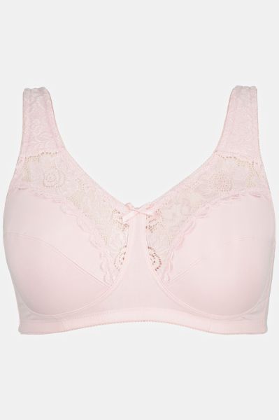 Lace Inset Wirefree Kelly Fit Support Bra