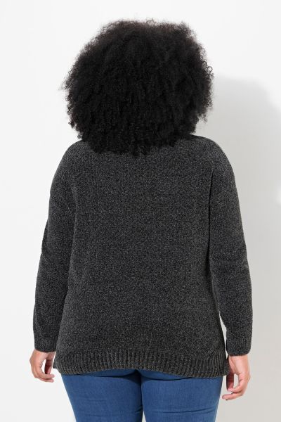 Soft Textured Chenille Oversized Fit Sweater