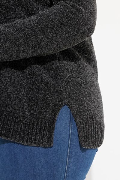 Soft Textured Chenille Oversized Fit Sweater