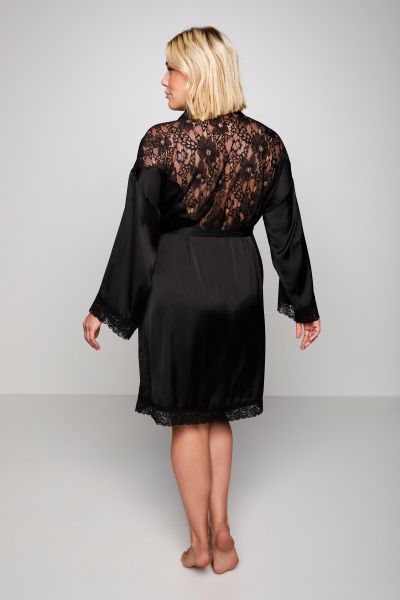 Satin Lace Back Robe