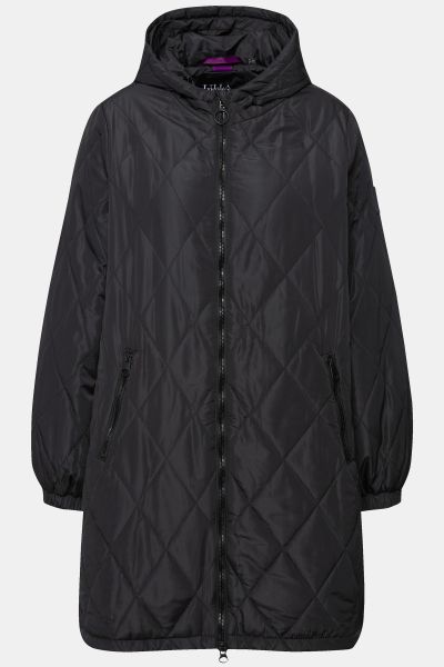 Lightly Quilted Water Repellent Coat