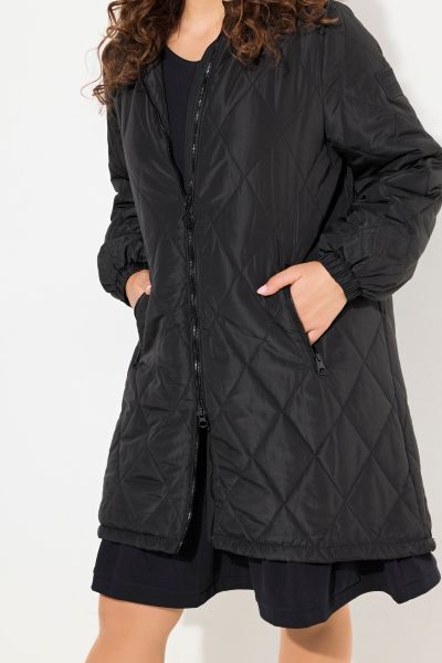 Lightly Quilted Water Repellent Coat