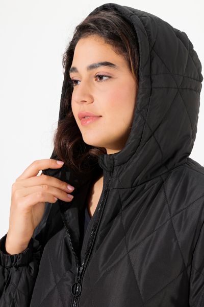 Lightly Quilted Water Repellent Coat