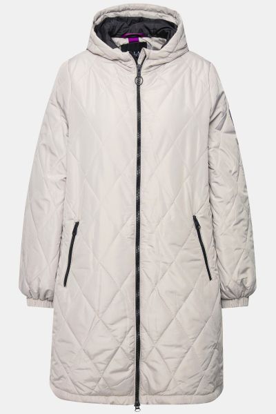 Lightly Quilted Water Repellent Coat