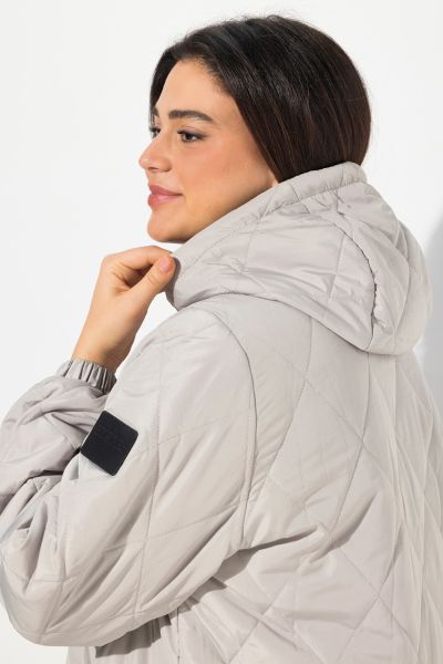 Lightly Quilted Water Repellent Coat