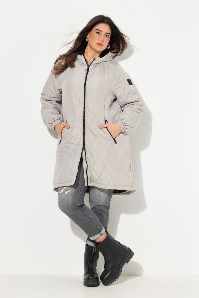 Lightly Quilted Water Repellent Coat