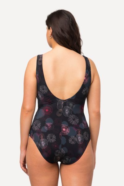 Jellyfish Print One Piece Swimsuit