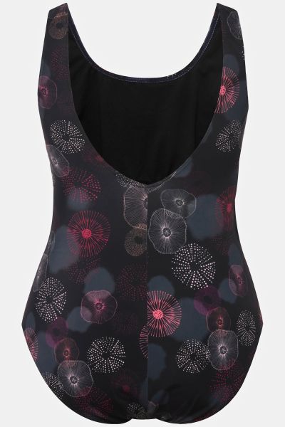 Jellyfish Print One Piece Swimsuit