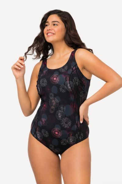 Jellyfish Print One Piece Swimsuit