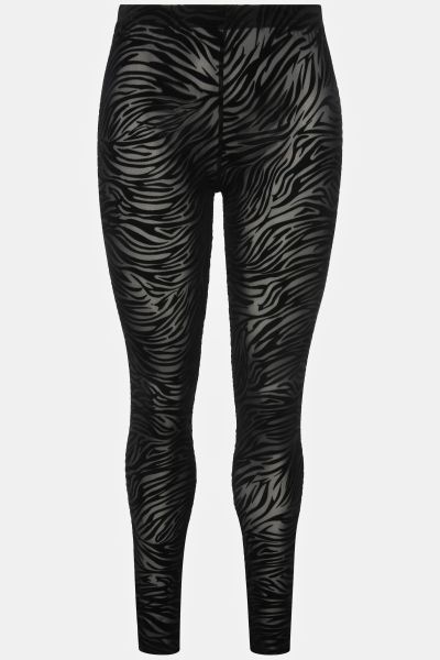 Sheer Zebra Print Leggings