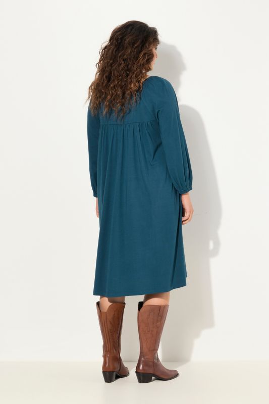 Beaded Long Sleeve Peasant Dress