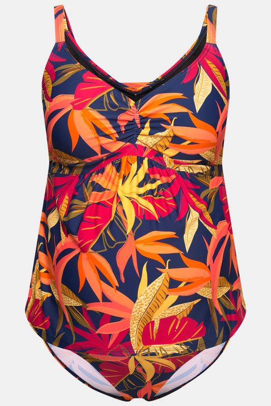 Bellieva Leaf Print Tankini Set