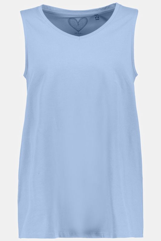 Essential V-Neck Stretch Cotton Tank