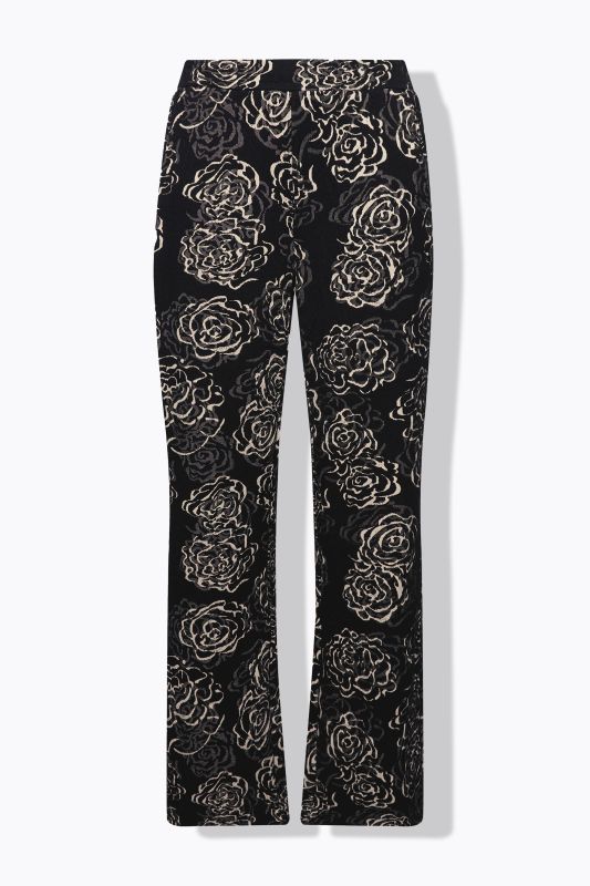 Floral Jacquard Jersey Pants