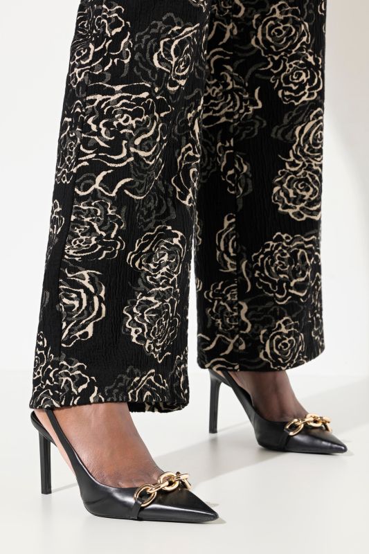 Floral Jacquard Jersey Pants