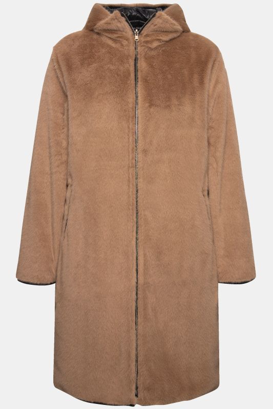 Reversible Faux Fur Coat