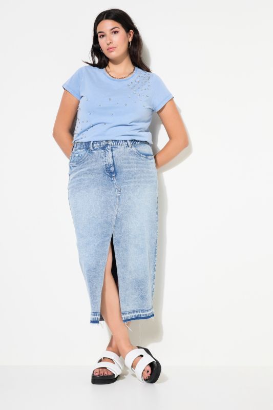 Stonewash Denim Skirt