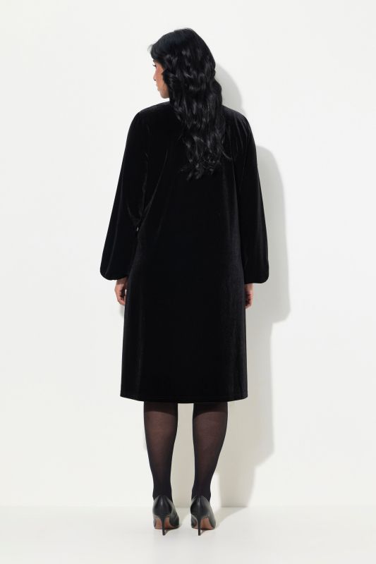 Velvet Bishop Sleeve Dress