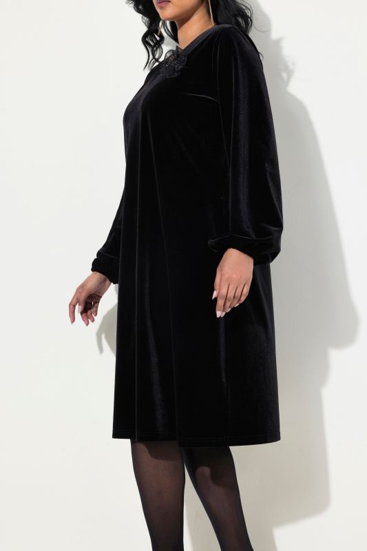 Velvet Bishop Sleeve Dress