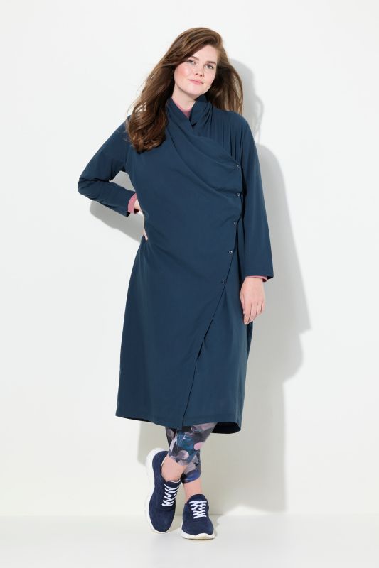 Eco Cotton Long Sleeve Wrap Dress