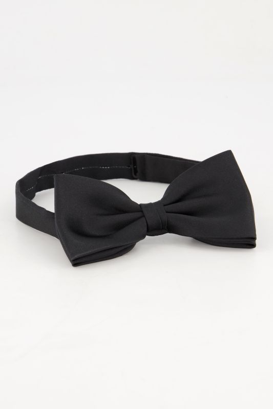 Bow tie with strap, pure silk