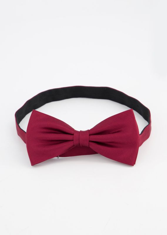 Bow tie with strap, pure silk