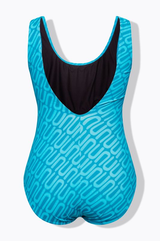 Geometric Print One Piece Swimsuit