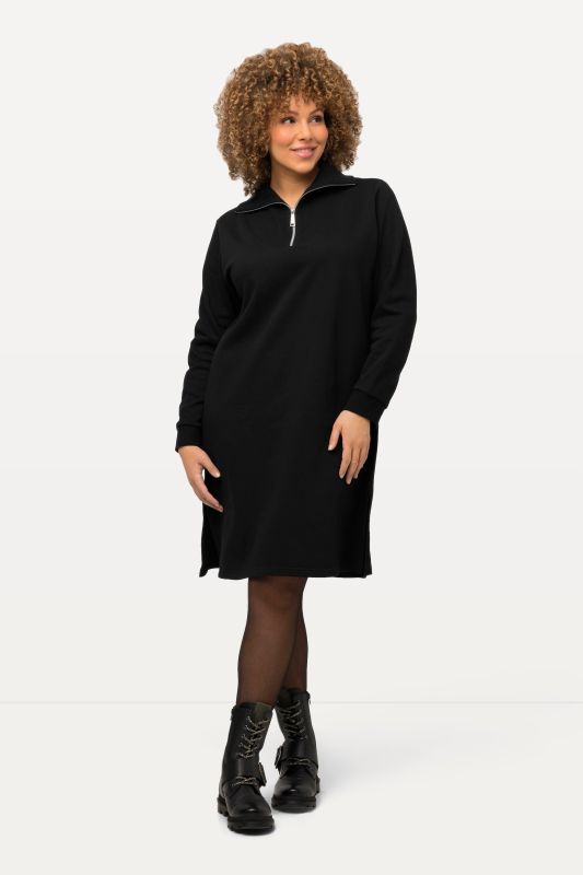 Long Sleeve Troyer Collar Dress