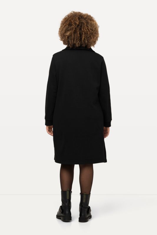 Long Sleeve Troyer Collar Dress